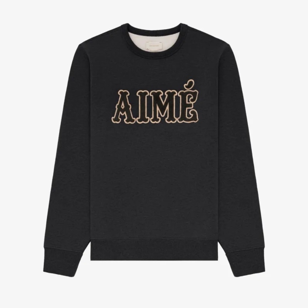 Aime Leon Dore Black Crewneck Sweater